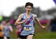 17 December 2017; Jack MacGabhann from Dundrum South Dublin AC on his way to winning the Novice Men 6000m at the AAI Novice & Juvenile Uneven Championships at the WIT Arena in Waterford. Photo by Matt Browne/Sportsfile