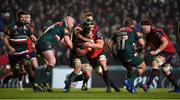 17 December 2017; CJ Stander of Munster is tackled by Graham Kitchener of Leicester Tigers during the European Rugby Champions Cup Pool 4 Round 4 match between Leicester Tigers and Munster at Welford Road in Leicester, England. Photo by Brendan Moran/Sportsfile