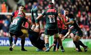 17 December 2017; Graham Kitchener of Leicester Tigers falls to the ground during the European Rugby Champions Cup Pool 4 Round 4 match between Leicester Tigers and Munster at Welford Road in Leicester, England. Photo by Brendan Moran/Sportsfile