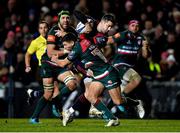 17 December 2017; Conor Murray of Munster is tackled by Ben Youngs of Leicester Tigers during the European Rugby Champions Cup Pool 4 Round 4 match between Leicester Tigers and Munster at Welford Road in Leicester, England. Photo by Brendan Moran/Sportsfile