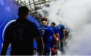 7 October 2017; Robbie Henshaw of Leinster walks out ahead of the Guinness PRO14 Round 6 match between Leinster and Munster at the Aviva Stadium in Dublin. Photo by Ramsey Cardy/Sportsfile
