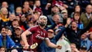 6 August 2017; Joe Canning of Galway celebrates scoring the winning point during the GAA Hurling All-Ireland Senior Championship Semi-Final match between Galway and Tipperary at Croke Park in Dublin. Photo by Piaras Ó Mídheach/Sportsfile