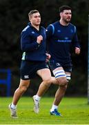 19 December 2017; Jordan Larmour, left, and Mick Kearney during Leinster rugby squad training at UCD in Dublin. Photo by Brendan Moran/Sportsfile