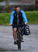 19 December 2017; Leinster scrum coach John Fogarty arrives for Leinster rugby squad training at UCD in Dublin. Photo by Brendan Moran/Sportsfile
