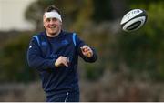 19 December 2017; Ed Byrne during Leinster rugby squad training at UCD in Dublin. Photo by Ramsey Cardy/Sportsfile