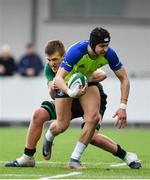 21 December 2017; Aaron O'Sullivan of Leinster Development is tackled by Cormac Daly of Ireland U20 during a friendly match between Ireland U20 and Leinster Development at Donnybrook Stadium in Dublin. Photo by Ramsey Cardy/Sportsfile