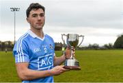 23 December 2017; Dublin captain Colm Basquel with the cup after the Annual Dub Stars Football Challenge match between Dublin and Dub Stars at St Vincent's GAA Club in Dublin. Photo by Piaras Ó Mídheach/Sportsfile