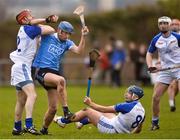 23 December 2017; Paul Crummey of Dublin in action against Niall Corcoran of Dub Stars, left, as Gavin King, bottom, and Peter Feeney look on during the Annual Dub Stars Hurling Challenge match between Dublin and Dub Stars at St Vincent's GAA Club in Dublin. Photo by Piaras Ó Mídheach/Sportsfile
