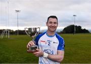 23 December 2017; Dub Stars captain Niall Corcoran with the cup after the Annual Dub Stars Hurling Challenge match between Dublin and Dub Stars at St Vincent's GAA Club in Dublin. Photo by Piaras Ó Mídheach/Sportsfile