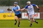 23 December 2017; Cillian Costello of Dublin in action against Peter Feeney of Dub Stars during the Annual Dub Stars Hurling Challenge match between Dublin and Dub Stars at St Vincent's GAA Club in Dublin. Photo by Piaras Ó Mídheach/Sportsfile