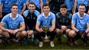 23 December 2017; Dublin captain Colm Basquel, centre, and his team-mates with the cup after the Annual Dub Stars Football Challenge match between Dublin and Dub Stars at St Vincent's GAA Club in Dublin. Photo by Piaras Ó Mídheach/Sportsfile