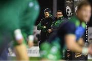 23 December 2017; Connacht head coach Kieran Keane, right, and David Howarth, Connacht head of strength and conditioning, ahead of the Guinness PRO14 Round 11 match between Connacht and Ulster at the Sportsground in Galway. Photo by Sam Barnes/Sportsfile