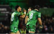 23 December 2017; Bundee Aki of Connacht celebrates after scoring his side's second try during the Guinness PRO14 Round 11 match between Connacht and Ulster at the Sportsground in Galway. Photo by Sam Barnes/Sportsfile