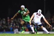 23 December 2017; Niyi Adeleokun of Connacht in action against Louis Ludik of Ulster during the Guinness PRO14 Round 11 match between Connacht and Ulster at the Sportsground in Galway. Photo by Sam Barnes/Sportsfile