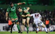 23 December 2017; Jack Carty of Connacht is tackled by Darren Cave of Ulster during the Guinness PRO14 Round 11 match between Connacht and Ulster at the Sportsground in Galway. Photo by Sam Barnes/Sportsfile