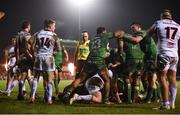 23 December 2017; Players from both sides react after Ultan Dillane of Connacht scores his side's third try during the Guinness PRO14 Round 11 match between Connacht and Ulster at the Sportsground in Galway. Photo by Sam Barnes/Sportsfile