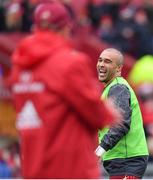 26 December 2017; Simon Zebo of Munster ahead of the Guinness PRO14 Round 11 match between Munster and Leinster at Thomond Park in Limerick. Photo by Ramsey Cardy/Sportsfile