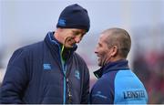 26 December 2017; Leinster head coach Leo Cullen, left, and senior coach Stuart Lancaster ahead of the Guinness PRO14 Round 11 match between Munster and Leinster at Thomond Park in Limerick. Photo by Ramsey Cardy/Sportsfile