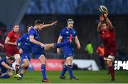 26 December 2017; Ross Byrne of Leinster in action against CJ Stander of Munster during the Guinness PRO14 Round 11 match between Munster and Leinster at Thomond Park in Limerick. Photo by Ramsey Cardy/Sportsfile