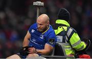 26 December 2017; Richardt Strauss of Leinster leaves the pitch on a buggy during the Guinness PRO14 Round 11 match between Munster and Leinster at Thomond Park in Limerick. Photo by Brendan Moran/Sportsfile