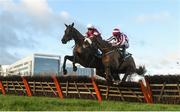 27 December 2017; Trainwreck, left, with Dylan Robinson up, jump the last on their way to winning the Paddy Power 'You Beauty' Handicap Hurdle from second place Ben Dundee with Davy Russell up on day 2 of the Leopardstown Christmas Festival at Leopardstown in Dublin. Photo by Matt Browne/Sportsfile