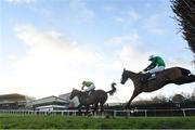 27 December 2017; Anibale Fly, with Donagh Meyler up, after jumping the last ahead of second placed Ucello Conti with Liam McKenna up, on their way to winning the Paddy Power Steeplechase (Grade B) on day 2 of the Leopardstown Christmas Festival at Leopardstown in Dublin. Photo by Matt Browne/Sportsfile