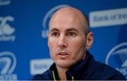 28 December 2017; Backs coach Girvan Dempsey during a Leinster rugby squad press conference at Leinster Rugby Headquarters in Dublin. Photo by Piaras Ó Mídheach/Sportsfile