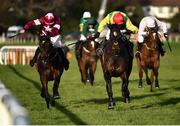 28 December 2017; Apple's Jade, left, with Davy Russell up, races alongside Supasundae, right, with Robbie Power up, on their way to winning the Squared Financial Christmas Hurdle on day 3 of the Leopardstown Christmas Festival at Leopardstown in Dublin. Photo by Seb Daly/Sportsfile