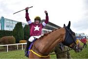 28 December 2017; Road To Respect with Sean Flanagan up, right, after winning the Leopardstown Christmas Steeplechase on day 3 of the Leopardstown Christmas Festival at Leopardstown in Dublin. Photo by David Fitzgerald/Sportsfile