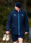 28 December 2017; Head coach Leo Cullen arrives for Leinster rugby squad training at UCD in Dublin. Photo by Piaras Ó Mídheach/Sportsfile