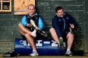 28 December 2017; Senior coach Stuart Lancaster, left, and scrum coach John Fogarty before Leinster rugby squad training at UCD in Dublin. Photo by Piaras Ó Mídheach/Sportsfile
