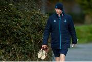 28 December 2017; Head coach Leo Cullen arrives for Leinster rugby squad training at UCD in Dublin. Photo by Piaras Ó Mídheach/Sportsfile