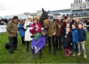 28 December 2017; Jockey Sean Flanagan and Road To Respect with the winning connections after winning the Leopardstown Christmas Steeplechase during day 3 of the Leopardstown Christmas Festival at Leopardstown in Dublin. Photo by Seb Daly/Sportsfile