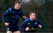 28 December 2017; Ross Molony, left, and Sean Cronin during Leinster rugby squad training at UCD in Dublin. Photo by Piaras Ó Mídheach/Sportsfile