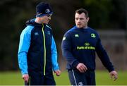 28 December 2017; Jonathan Sexton, left, and Cian Healy during Leinster rugby squad training at UCD in Dublin. Photo by Piaras Ó Mídheach/Sportsfile