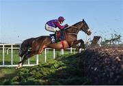 29 December 2017; Jury Duty, with Robbie Power up, jumps the third during the Neville Hotels Novice Steeplechase on day 4 of the Leopardstown Christmas Festival at Leopardstown in Dublin. Photo by Seb Daly/Sportsfile