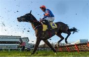 29 December 2017; Mick Jazz, with Davy Russell up, jumps the last on their first time round during the Ryanair Hurdle on day 4 of the Leopardstown Christmas Festival at Leopardstown in Dublin. Photo by David Fitzgerald/Sportsfile