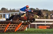 29 December 2017; Mick Jazz, with Davy Russell up, jumps the last ahead of Cilaos Emery, with David Mullins up, on their way to winning the Ryanair Hurdle on day 4 of the Leopardstown Christmas Festival at Leopardstown in Dublin. Photo by David Fitzgerald/Sportsfile