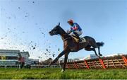 29 December 2017; Mick Jazz, with Davy Russell up, jumps the last on their first time round during the Ryanair Hurdle on day 4 of the Leopardstown Christmas Festival at Leopardstown in Dublin. Photo by David Fitzgerald/Sportsfile