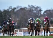 29 December 2017; Mind's Eye, right, with Davy Russell up, races clear of the field on their way to winning the Top Oil Irish EBF Novice Handicap Hurdle on day 4 of the Leopardstown Christmas Festival at Leopardstown in Dublin. Photo by Seb Daly/Sportsfile