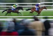 29 December 2017; Minella Encore, right, with David Mullins up, leads The Gunner Murphy, left, with Donagh O'Connor up, on their way to winning the Guinness Flat Race on day 4 of the Leopardstown Christmas Festival at Leopardstown in Dublin. Photo by Seb Daly/Sportsfile