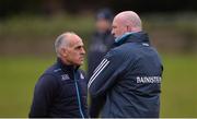 23 December 2017; Dublin coach Anthony Cunningham, left, and manager Pat Gilroy before the Annual Dub Stars Hurling Challenge match between Dublin and Dub Stars at St Vincent's GAA Club in Dublin. Photo by Piaras Ó Mídheach/Sportsfile