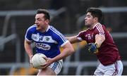 30 December 2017; Gary Walsh of Laois is tackled by John Egan of Westmeath during the Bord na Móna O’Byrne Cup Group 4 First Round match between Westmeath and Laois at TEG Cusack Park in Westmeath. Photo by Ramsey Cardy/Sportsfile