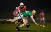 30 December 2017; Seamus Flanagan of Limerick is tackled by Chris O'Leary of Cork during the Munster Senior Hurling League match between Cork and Limerick at Mallow in Cork. Photo by Eóin Noonan/Sportsfile