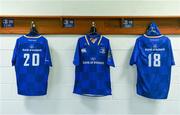 01 January 2018; Leinster jerseys hang in the dressing room ahead of the Guinness PRO14 Round 12 match between Leinster and Connacht at the RDS Arena in Dublin. Photo by Ramsey Cardy/Sportsfile