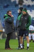 1 January 2018; Connacht head coach Kieran Keane, left, with Johnny O'Connor the Connacht strength and conditioning coach prior to the Guinness PRO14 Round 12 match between Leinster and Connacht at the RDS Arena in Dublin. Photo by Brendan Moran/Sportsfile