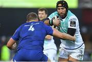 1 January 2018; John Muldoon of Connacht is tackled by Ross Molony of Leinster during the Guinness PRO14 Round 12 match between Leinster and Connacht at the RDS Arena in Dublin. Photo by Brendan Moran/Sportsfile