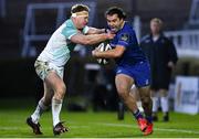 1 January 2018; James Lowe of Leinster is tackled by Tom McCartney of Connacht during the Guinness PRO14 Round 12 match between Leinster and Connacht at the RDS Arena in Dublin. Photo by Brendan Moran/Sportsfile