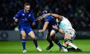 1 January 2018; Fergus McFadden of Leinster is tackled by Ultan Dillane of Connacht during the Guinness PRO14 Round 12 match between Leinster and Connacht at the RDS Arena in Dublin. Photo by Ramsey Cardy/Sportsfile