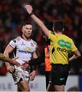 1 January 2018; John Cooney of Ulster reacts after his try was disallowed during the Guinness PRO14 Round 12 match between Ulster and Munster at Kingspan Stadium in Belfast. Photo by David Fitzgerald/Sportsfile